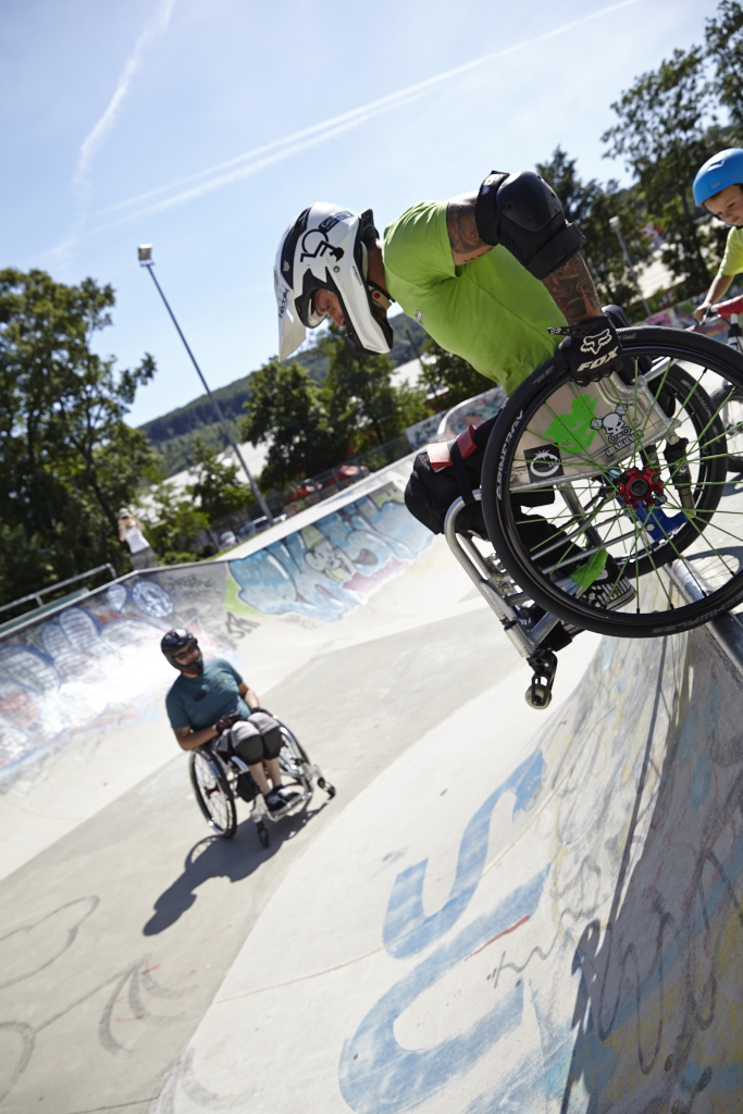 Markus Pösendorfer hat den Skatepark schnell erobert - Foto: Anna Spindelndreier