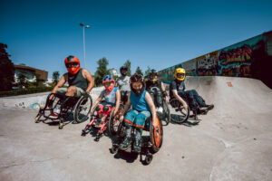 Rollstuhl Skate Treff