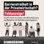 Plakat für Kundgebung